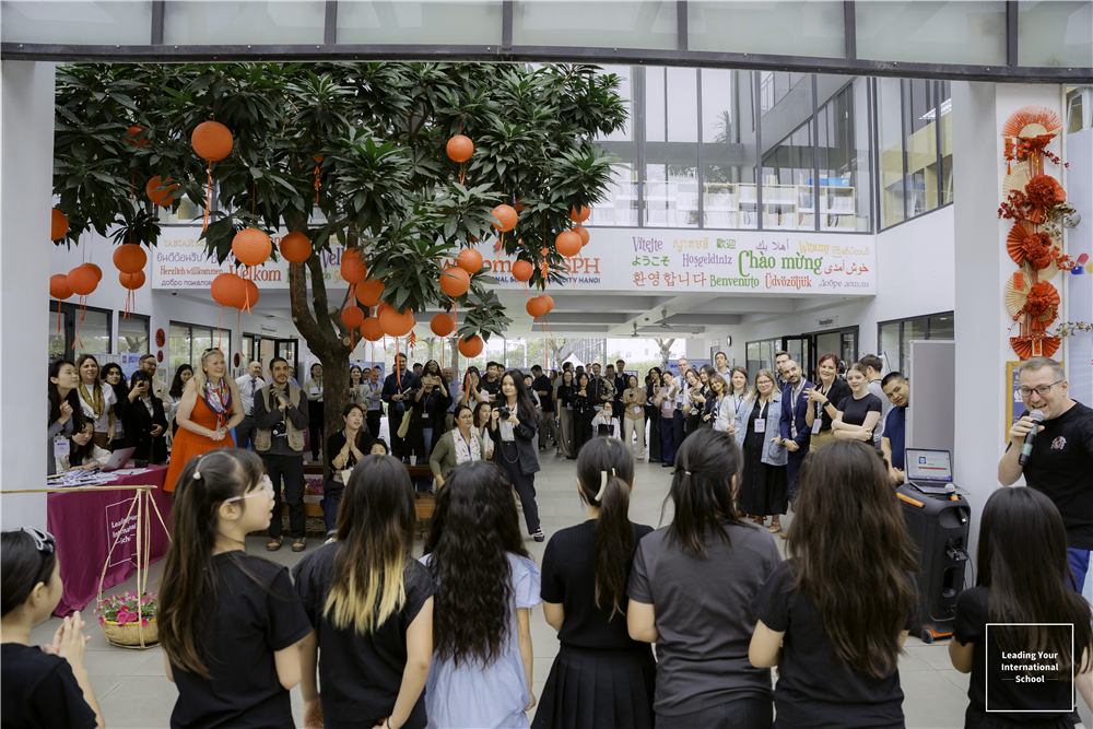The atrium at the International School @ ParkCity Hanoi